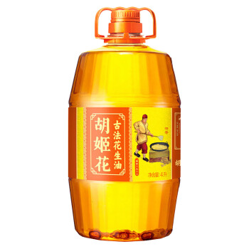 胡姬花食用油压榨一级古法花生油4L(新老包装随机发货) 胡姬花食用油压榨一级古法花生油4L(新老包装随机发货)