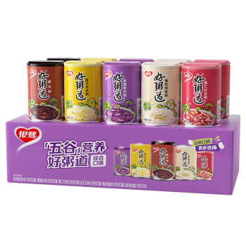 银鹭好粥道八宝粥速食粥五种口味混合装280g*10	
